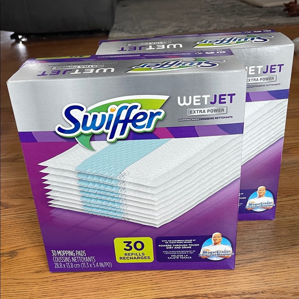 NEW Swiffer WetJet Extra Power Pads - Purple and White